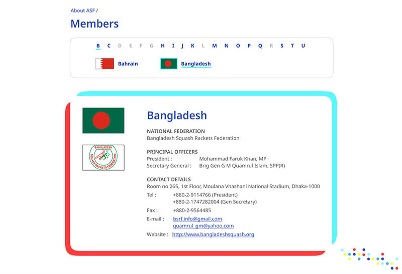 Members list